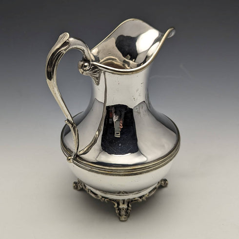 British antique silver plate cream jug